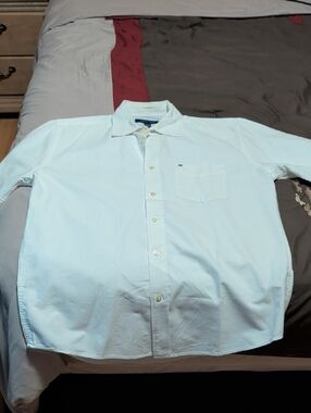 Tommy Hilfiger Men's White Casual Button-Down Shirt
